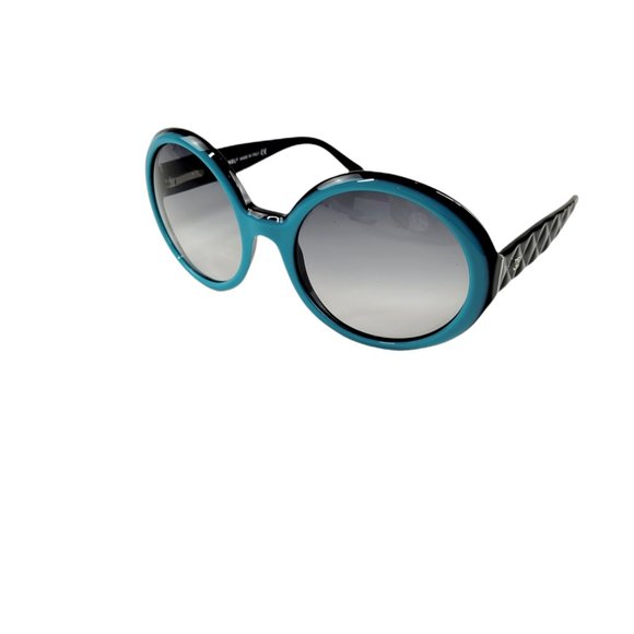 Chanel Blue and Black Frame Sunglasses - Picture 4 of 8